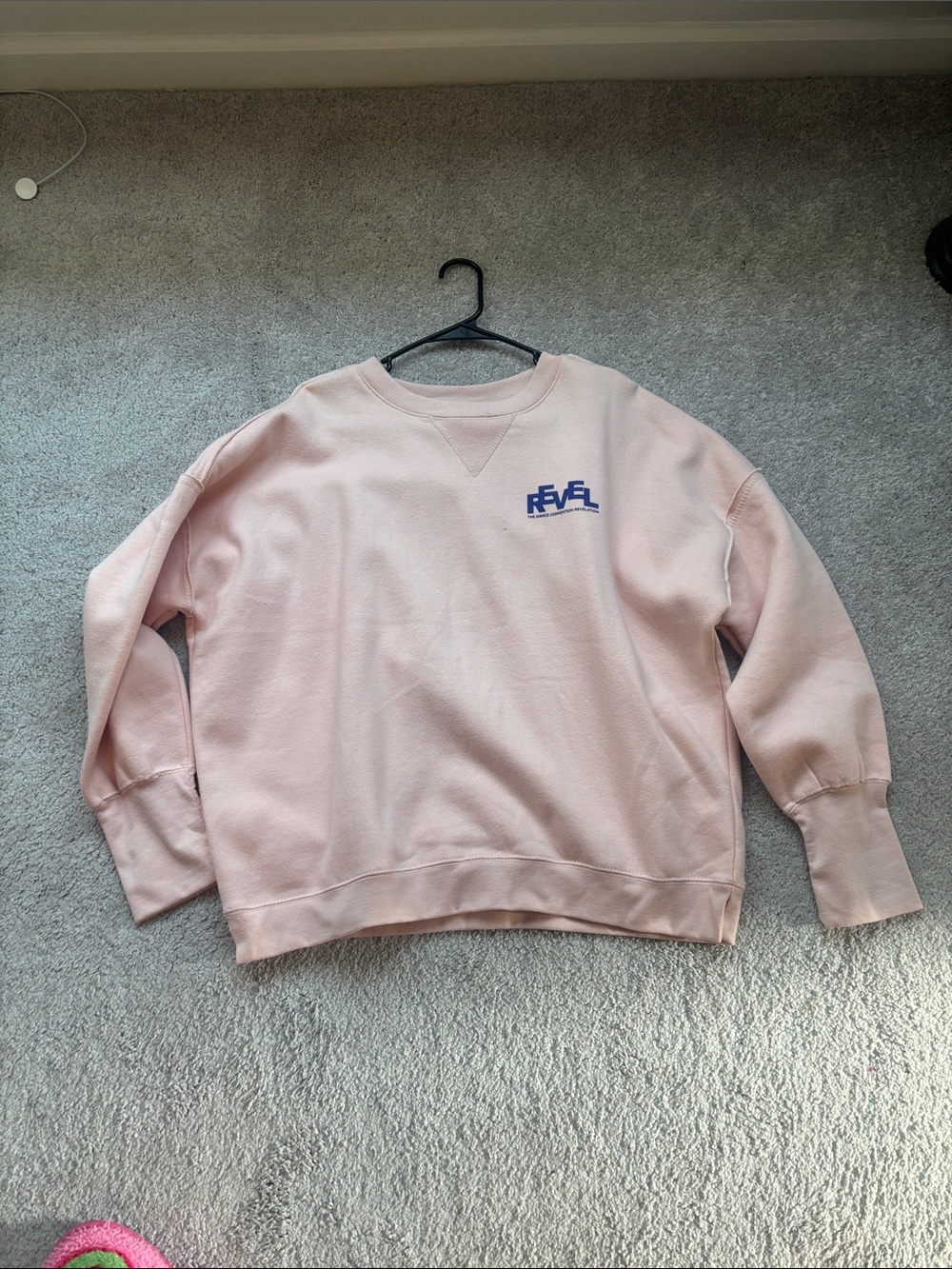 Revel Pink Crewneck Sweatshirt - Relaxed Women's Sweater